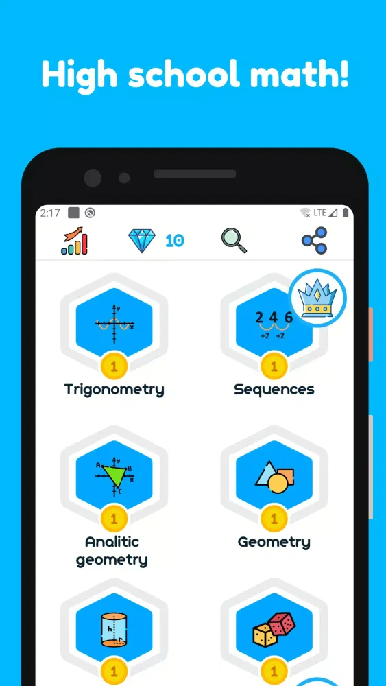 1st - 12th Grade Math Problems Screenshots