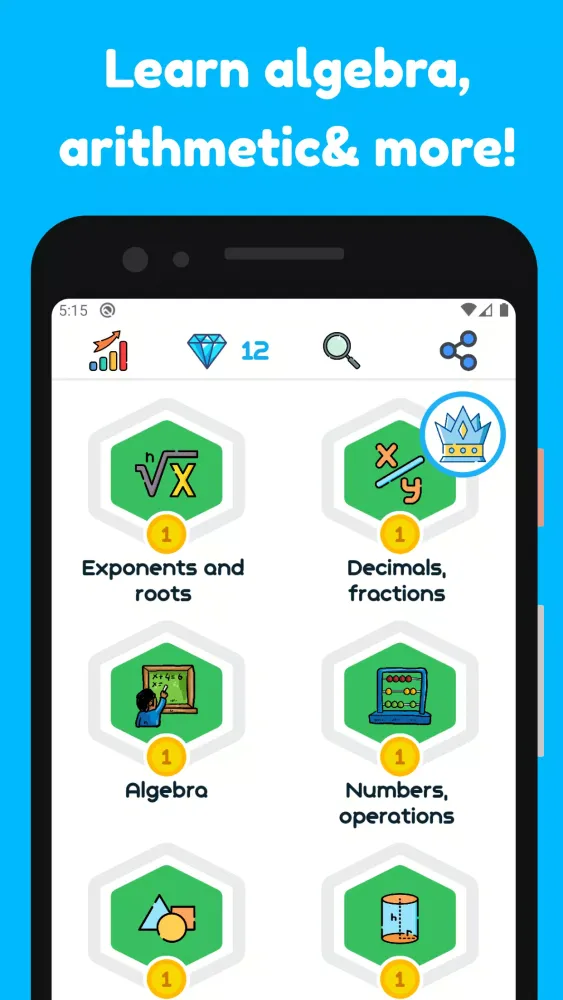 1st - 12th Grade Math Problems Screenshots