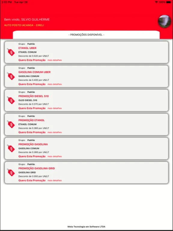 Petro Vantagens iPad 应用截图