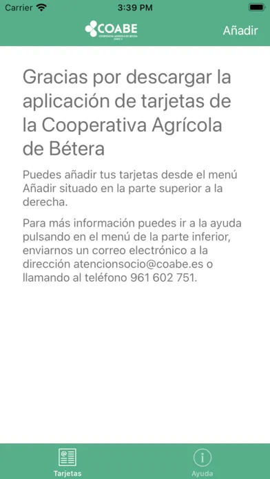 Tarjetas Coabe應用截圖