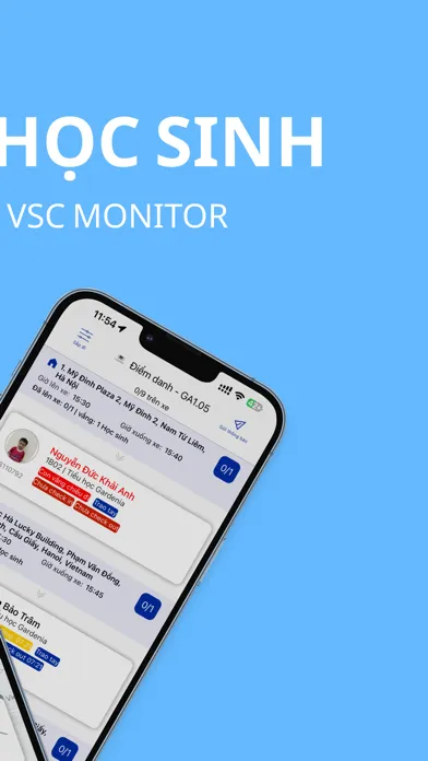 Capturas de tela do VSC Monitor