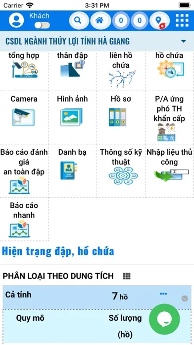 CSDL hồ, đập tỉnh Hà Giang Ekran Görüntüleri