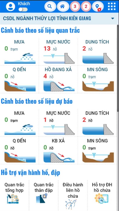 ภาพหน้าจอของ CSDL hồ đập tỉnh Kiên Giang