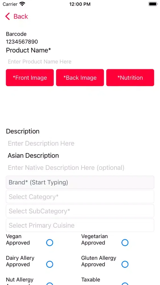 Foodmart88 Vendor App Screenshots