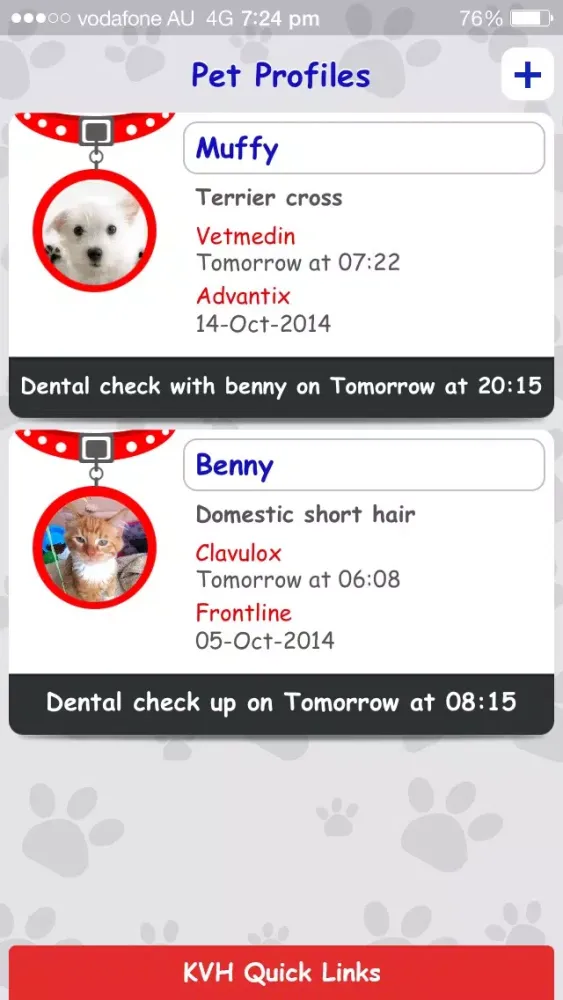 KVH MyPet Screenshots