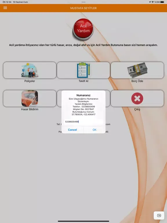 Limasol Sigorta iPad  স্ক্রিনশট