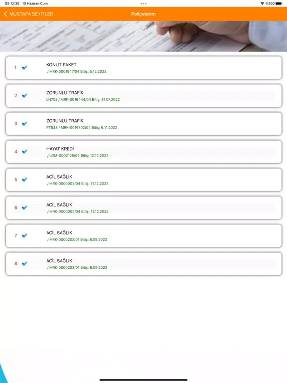Limasol Sigorta iPad  স্ক্রিনশট