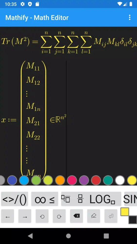Tangkapan skrin Mathify - AI Math Editor
