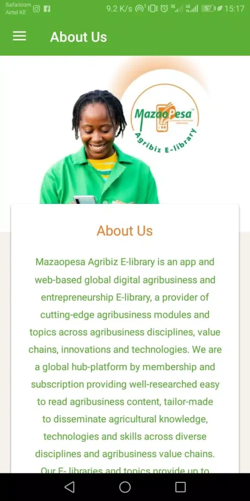 MazaoPesa Agribiz E-Library應用截圖