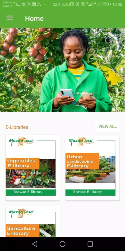 MazaoPesa Agribiz E-Library應用截圖