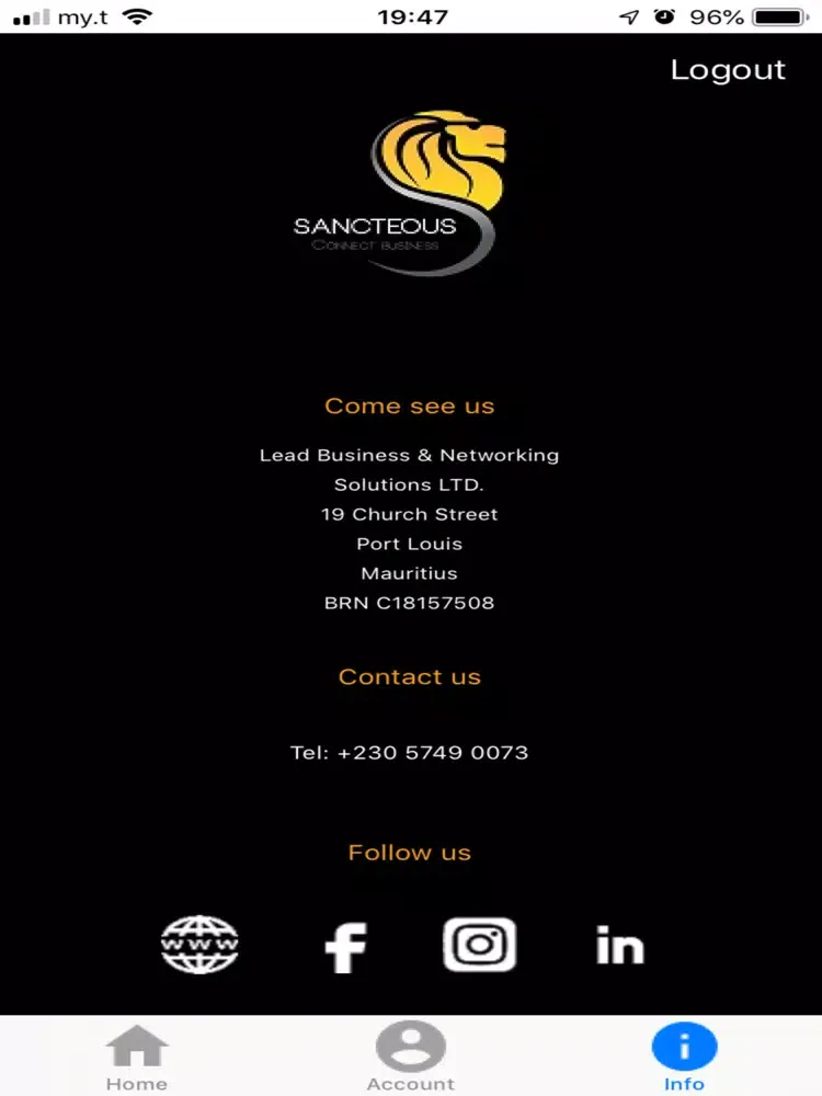 Sancteous App iPad  Screenshots