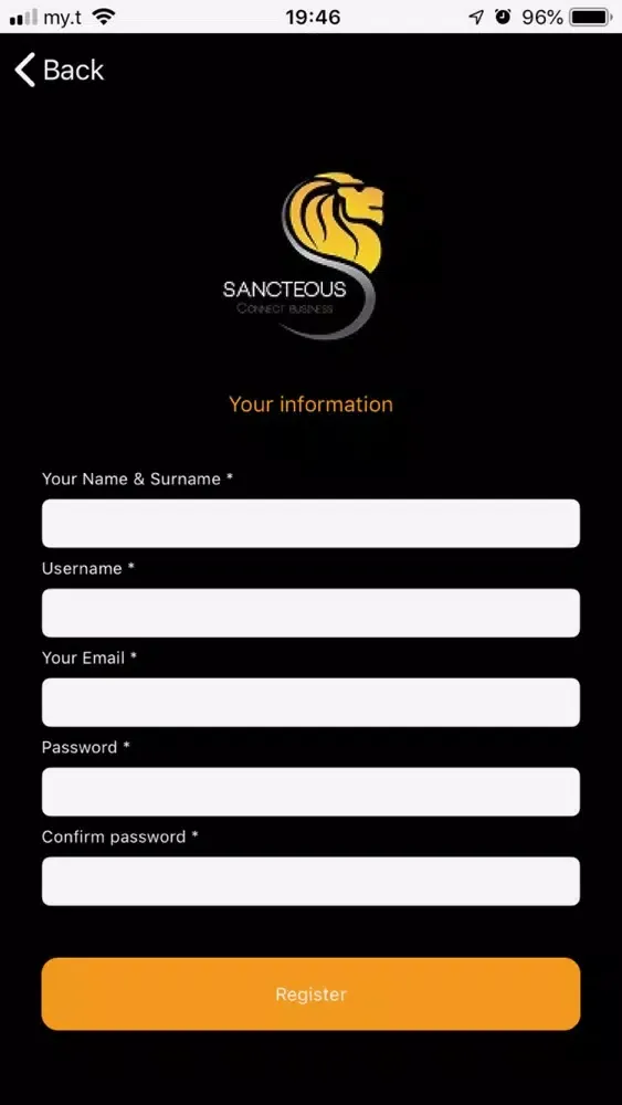 Sancteous App Screenshots