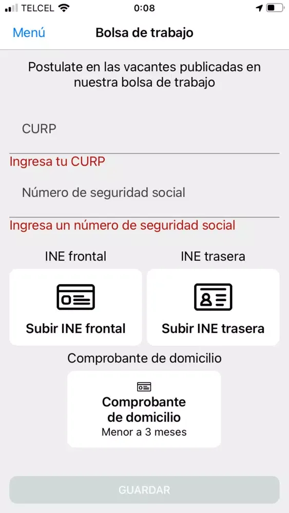 Bolsa de Trabajo SINDEMEX应用截图