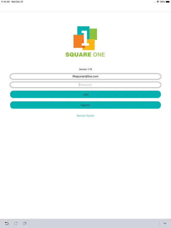 Zrzuty ekranu SquareOne SA iPad 