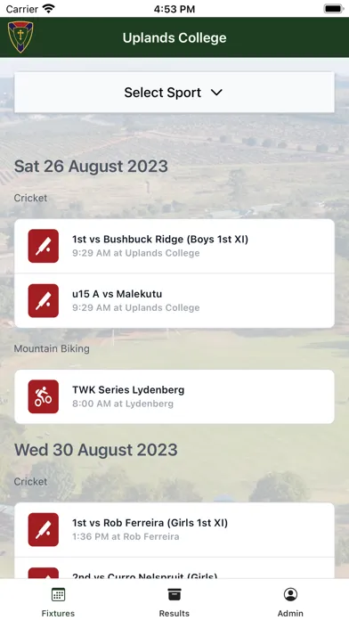 Uplands Sports Screenshots