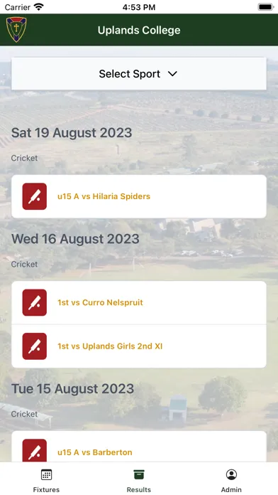 Uplands Sports Screenshots