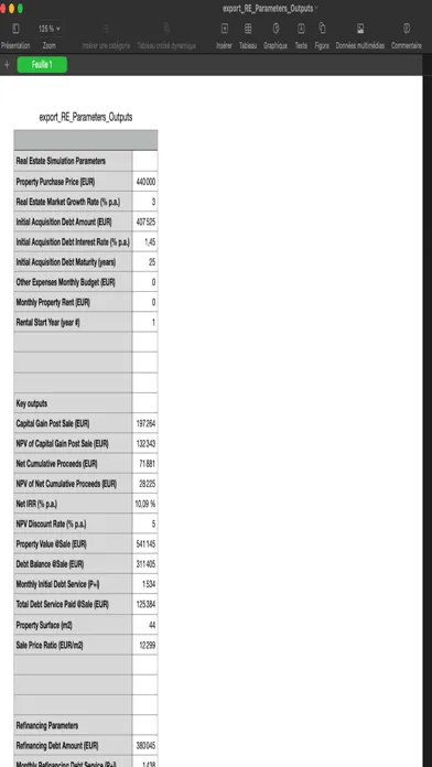 Real Estate Capital Gain Screenshots