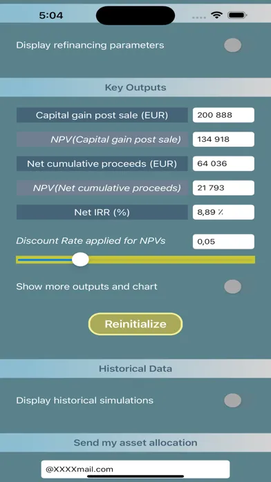 Real Estate Capital Gain Screenshots