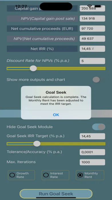 Real Estate Capital Gain Screenshots
