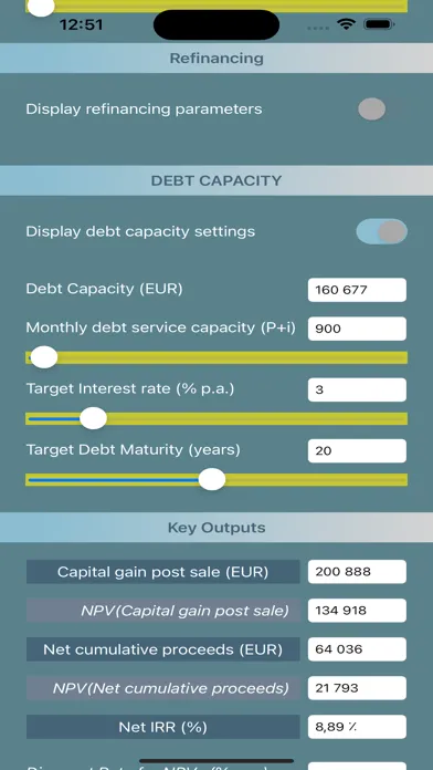 Real Estate Capital Gain Screenshots