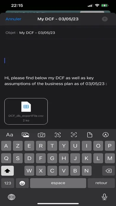 DCF Valuation Tool Screenshots
