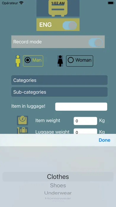 My Luggage List स्क्रीनशॉट