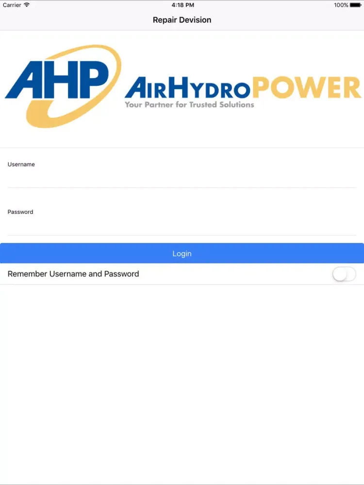 Air Hydro Repair App iPad  Screenshots