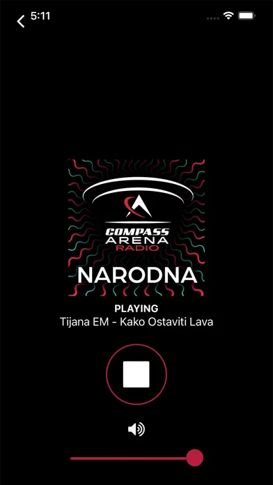 Ảnh chụp màn hình của Compass Arena Radio