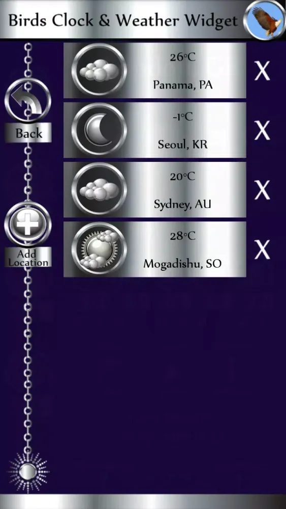 Скриншоты Birds Clock & Weather Widget