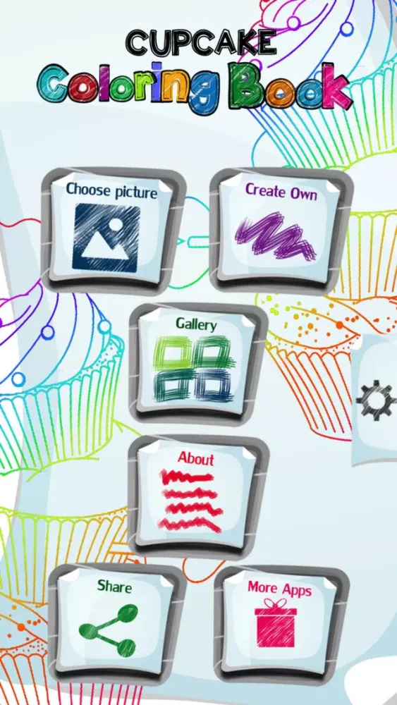 Cupcake Coloring Book App應用截圖