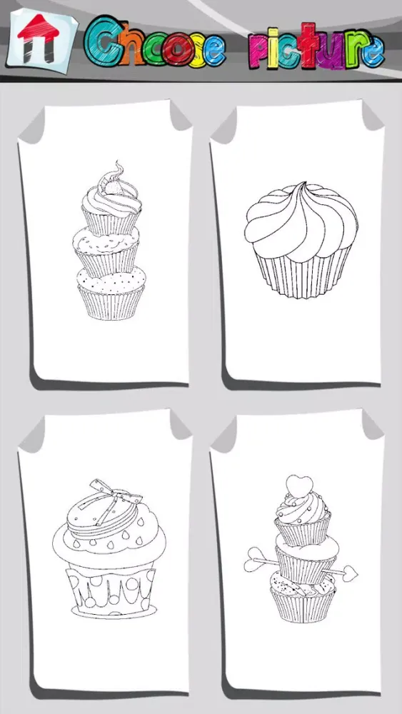 Cupcake Coloring Book App應用截圖