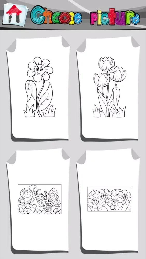 Flower Coloring Book App स्क्रीनशॉट