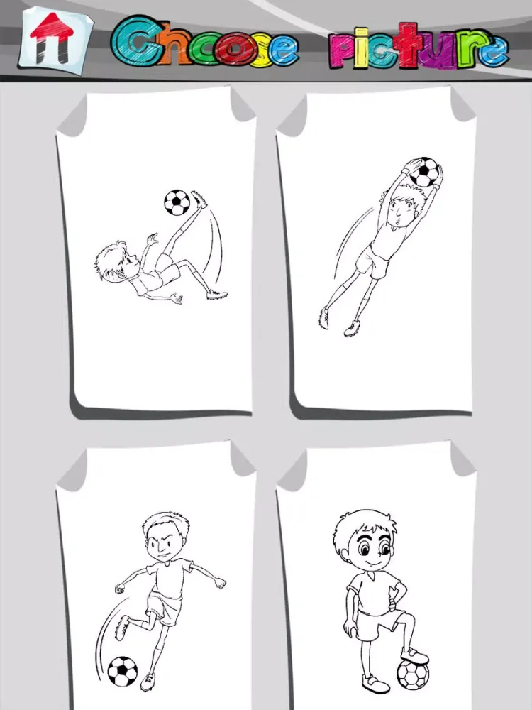 Ảnh chụp màn hình của Football Coloring Book App iPad 