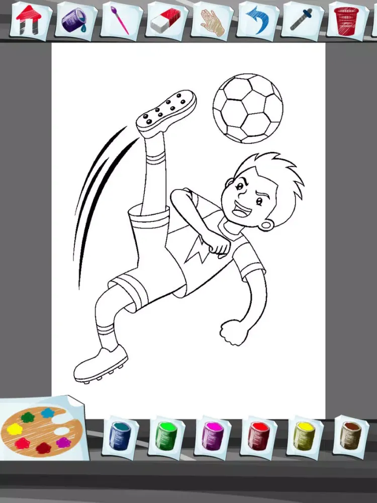 Ảnh chụp màn hình của Football Coloring Book App iPad 
