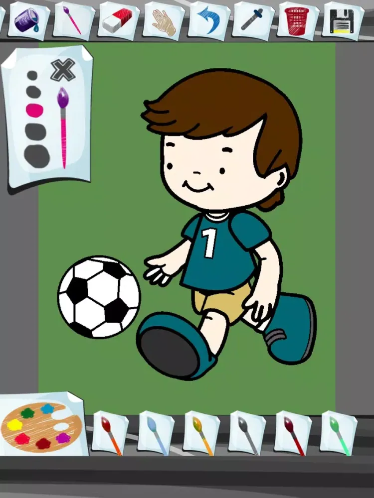 Ảnh chụp màn hình của Football Coloring Book App iPad 