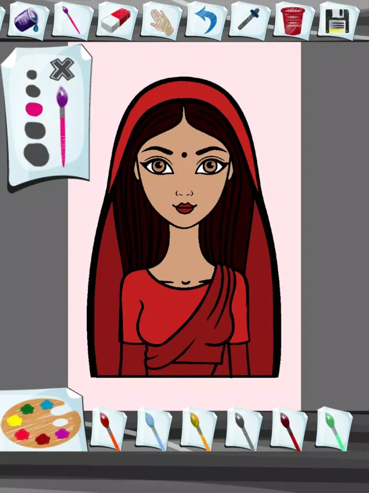 Hindi Coloring Book iPad  Screenshots