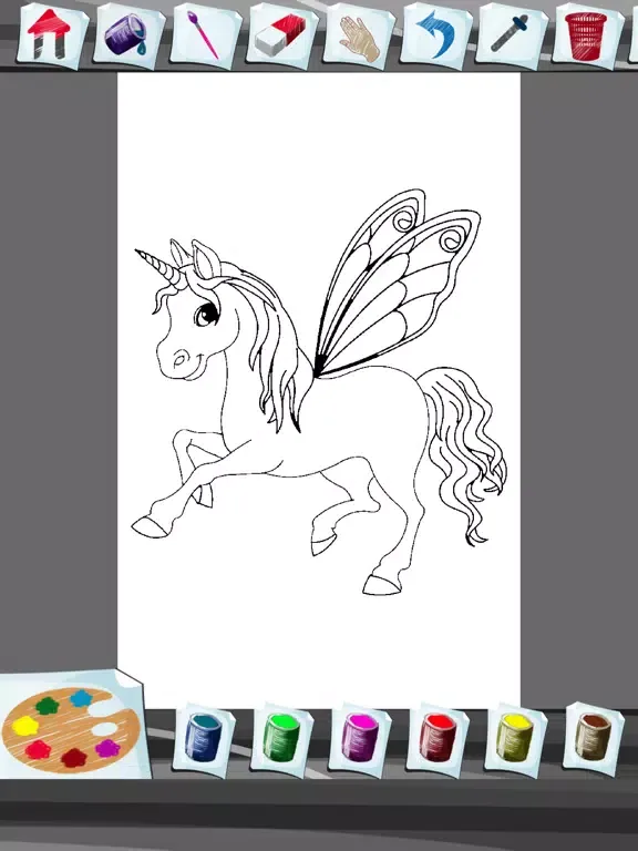 Zrzuty ekranu Unicorn Coloring Book iPad 