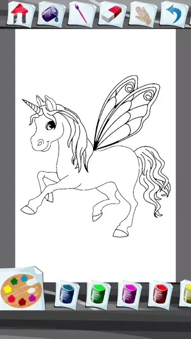 Zrzuty ekranu Unicorn Coloring Book