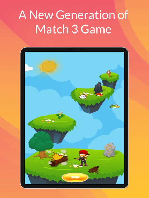 Capturas de tela do Cute Birds: Match3 Puzzle iPad 