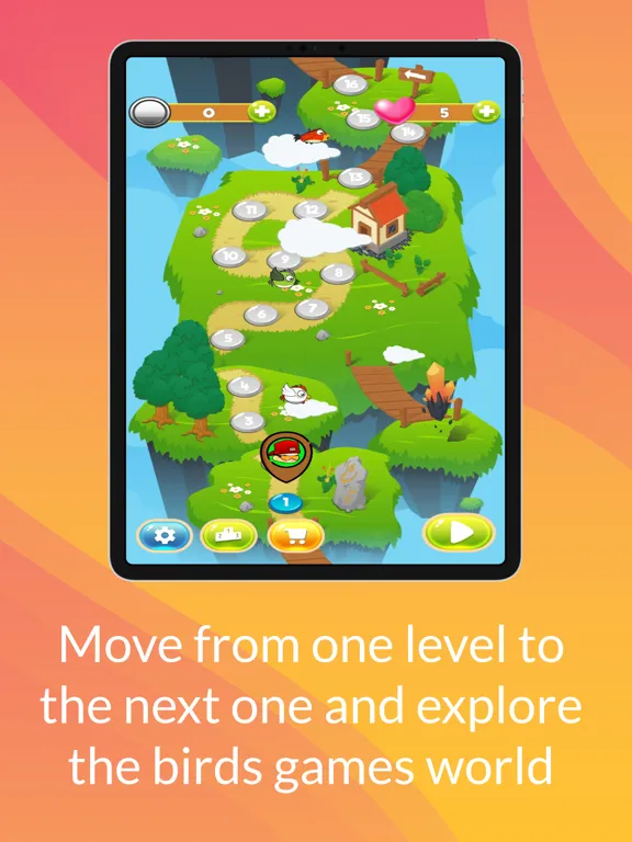 Capturas de tela do Cute Birds: Match3 Puzzle iPad 