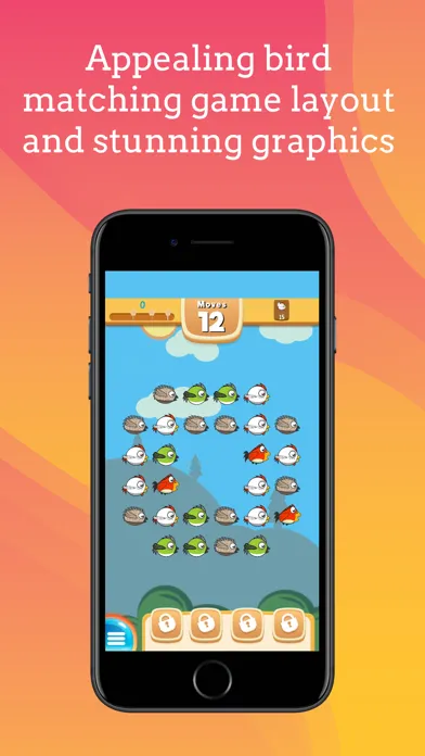 Capturas de tela do Cute Birds: Match3 Puzzle