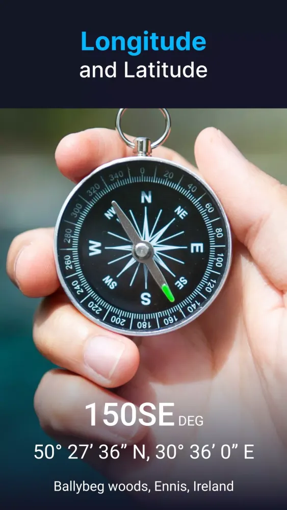 Capturas de tela do Compass app - Accurate Compass
