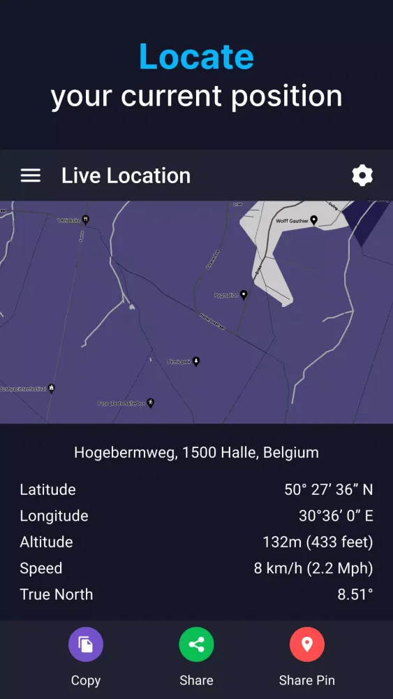 Capturas de tela do Compass app - Accurate Compass