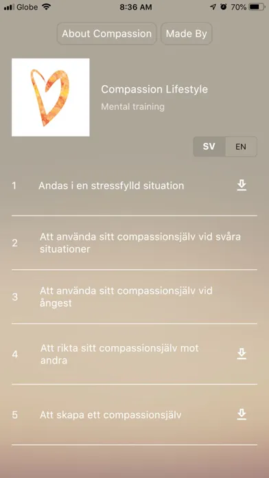 Zrzuty ekranu Compassion Lifestyle