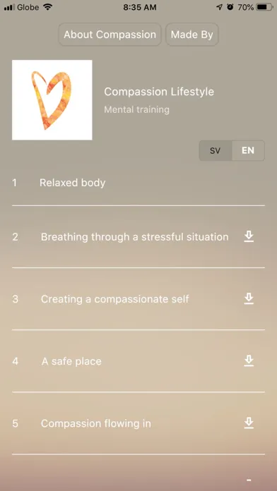 Zrzuty ekranu Compassion Lifestyle