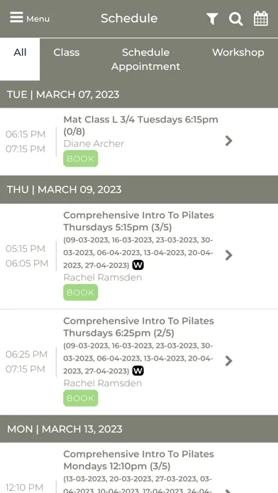 Ảnh chụp màn hình của Compassionate Body Pilates