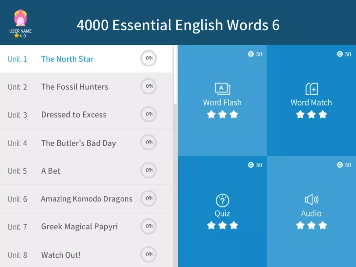 4000 Essential English Words 6 iPad 应用截图