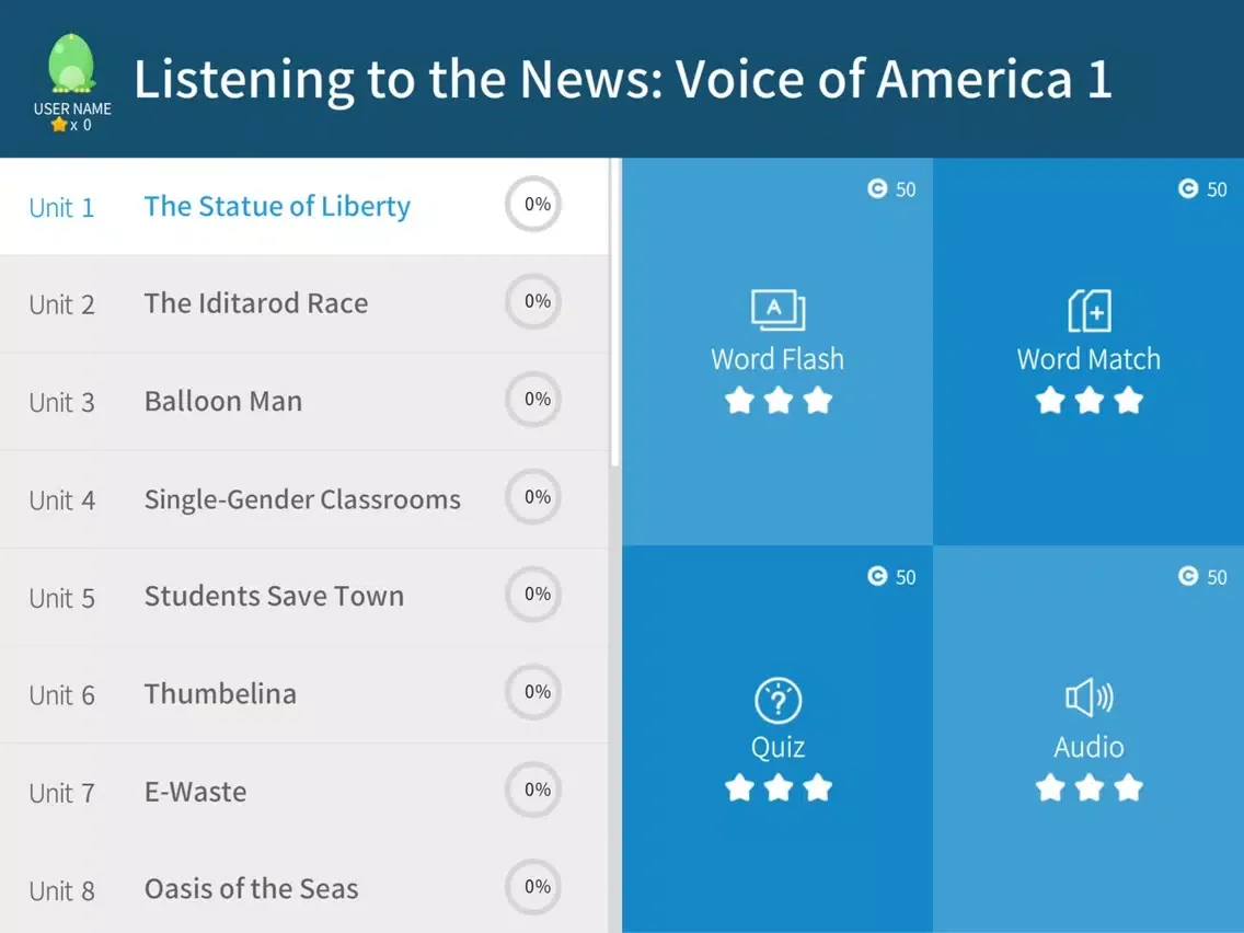 Listening to the News Voice of America 1 iPad  스크린샷
