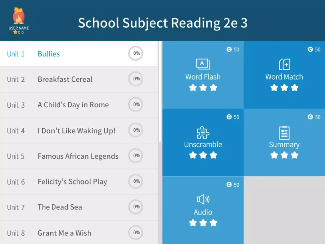 Ảnh chụp màn hình của School Subject Readings 2nd_3 iPad 