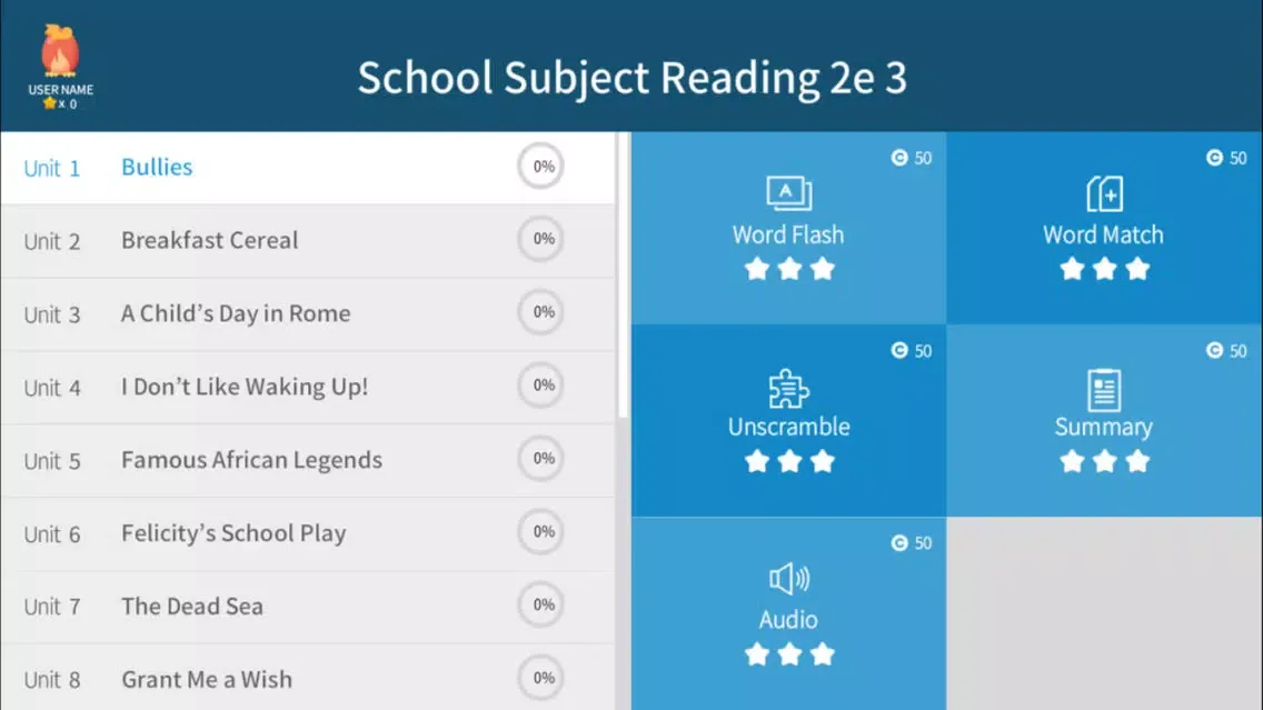 Ảnh chụp màn hình của School Subject Readings 2nd_3